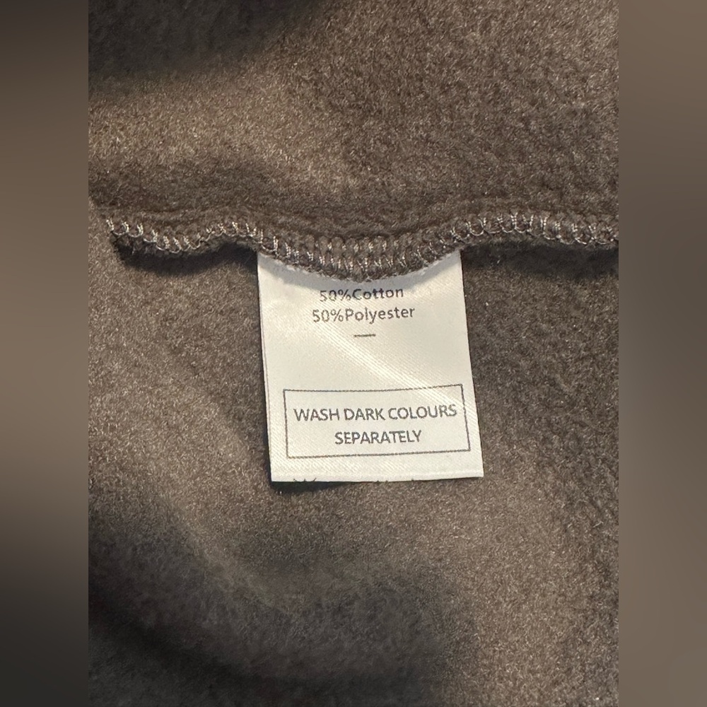 XIEEREDUO | Sweatshirts Half Zip Cropped Pullover Brown Hoodie | Size Large NWOT - Picture 11 of 11